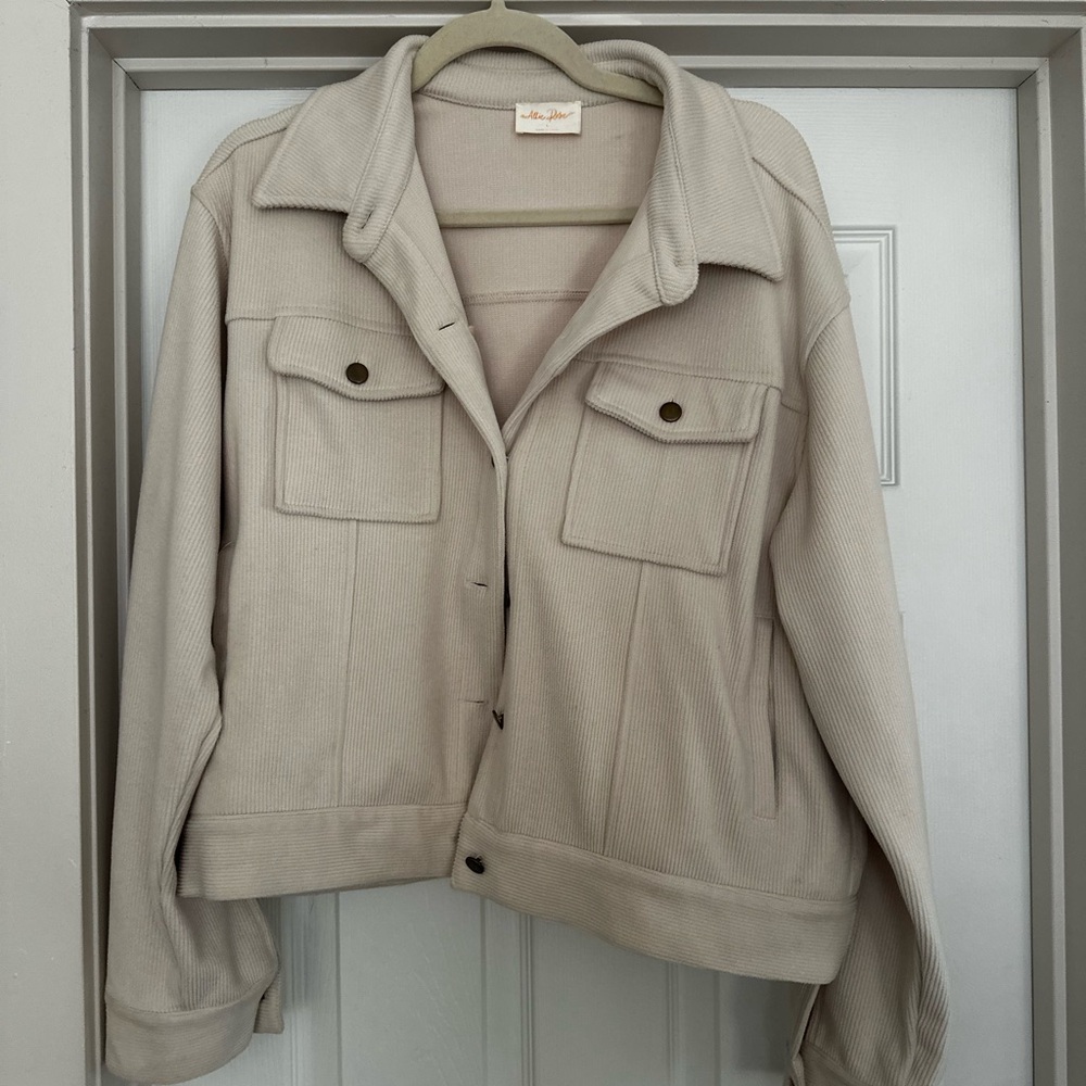 Urban Outfitters Cream Utility Jacket